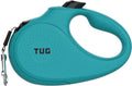 Monochrome 360° Tangle-Free Retractable Dog Leash | 16 Ft Strong Nylon Tape (Small, Aqua)
